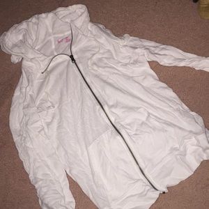 Flirtitude Active white zipper sweatshirt